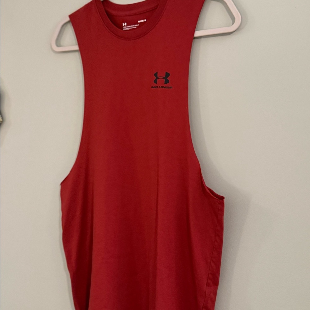 Under Armour Men's Red Tank Top - Picture 2 of 4